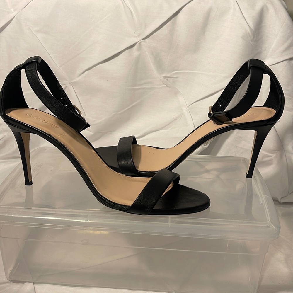 JCREW Leather heels with ankle strap